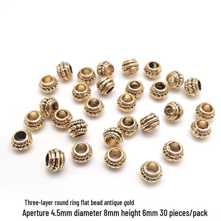 

Круглые разделительные бусины из цинкового сплава для изготовления украшений и браслетов своими руками