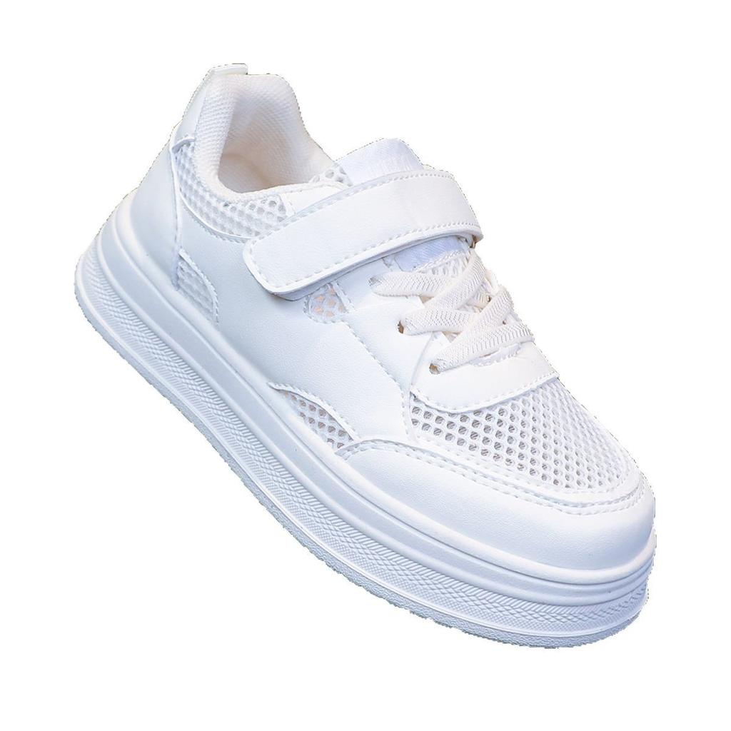 Children's Sports Shoes Boys' Fashion Little White Shoes 2025 Summer New Breathable Mesh Board Shoes Girls' Casual Shoes Trend