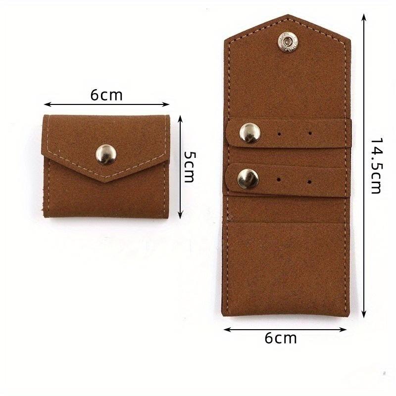 Reise Tragbarer Schmuckorganizer Rolle Schmuckrolle zum Aufrollen Faltbares Schmucketui für Armband Ring Halskette Ohrringe Präsentation