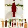 Christmas Nutcracker Ornament With Velvet Fabric For Holiday Tree Decor