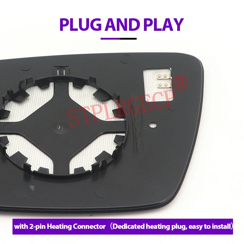 1 PC Door Wing Mirror Glass Heated Left Right Side Car-styling Rearview Mirror Heating for Dodge Journey Fiat Freemont 2009-