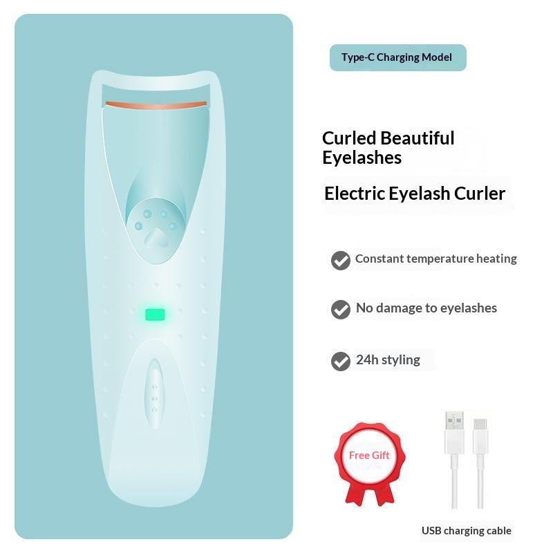 Electric Heated Eyelash Curler For Women Long Lasting Automatic Eye Lash Perm Tool New Makeup Accessory Heated Lashes Clip A2