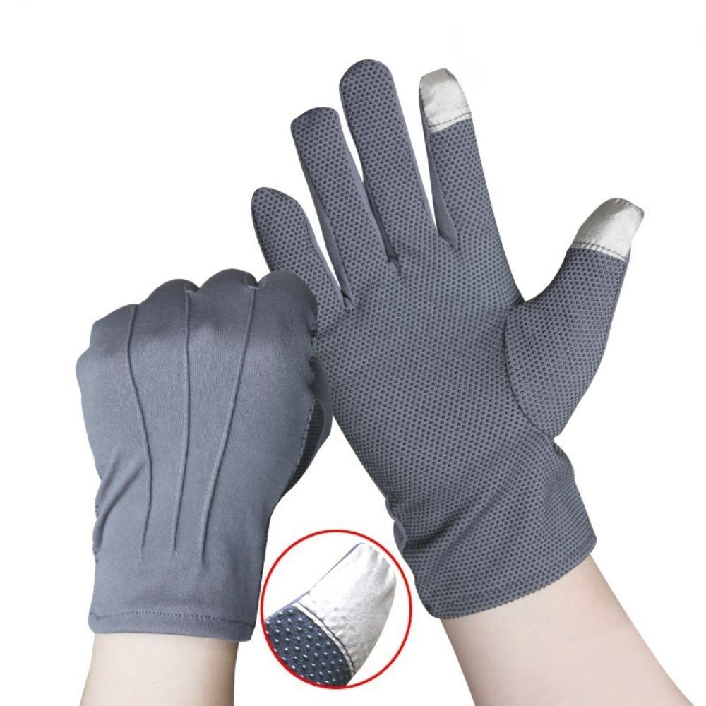 Breathable Etiquette Gloves Anti-UV Sunscreen Gloves New Driving Mittens  Outdoor Sports