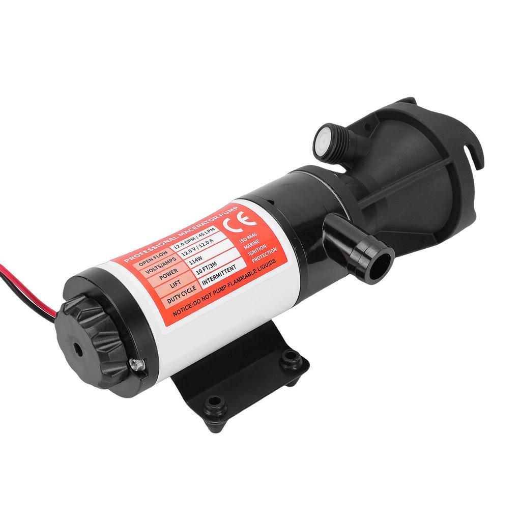 RV Waste Pump 12GPM LSMP1 120 02 Self Priming Macerator Pump for 12V Systems RVs Trailers Boats