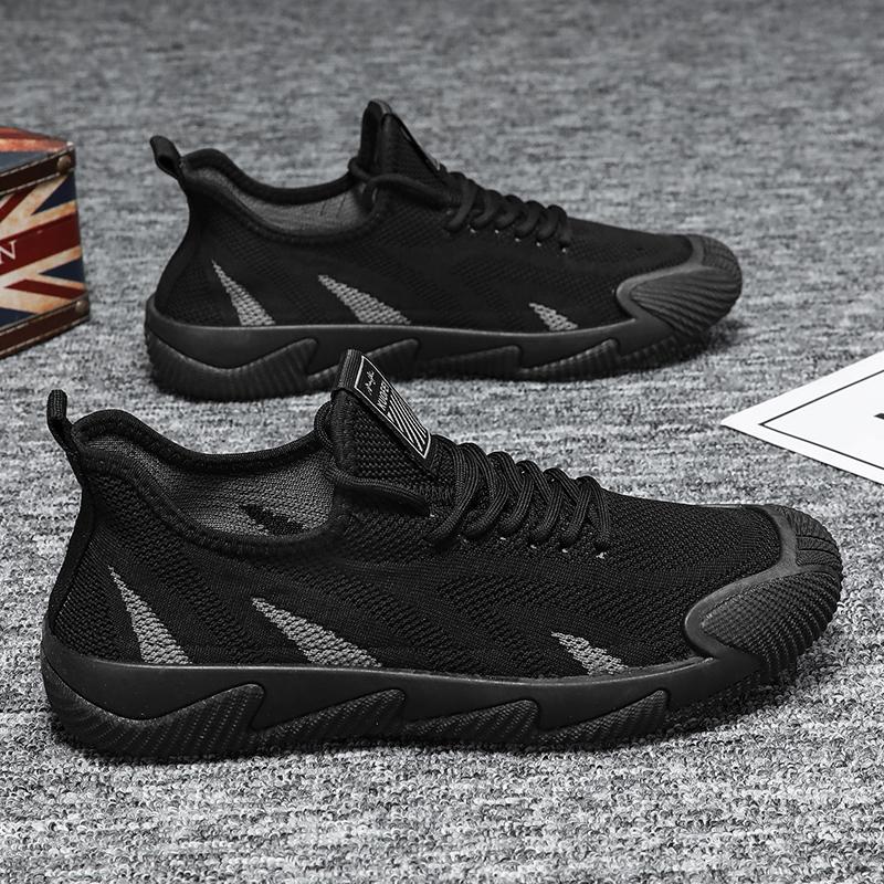 

Мужские кроссовки Мужская обувь Легкие сетчатые кроссовки для бега для мужчин Дышащая спортивная повседневная обувь Унисекс Теннисная обувь для ходьбы 44 чёрный