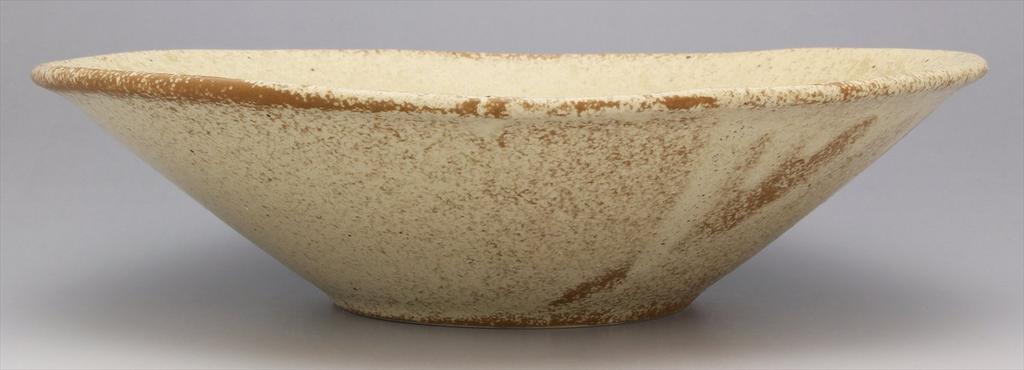 Utsuwa Roan Yamasaku Kiln "Green Glaze" Oval Serving Bowl, Sabi Oribe, Approx. 22cm Diameter X 6cm Height, Made In Japan