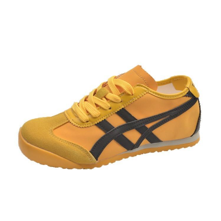 Leather American Retro Soft Sole Inner Height Increase Yellow German Training Shoes Women's 2025 New Sports and Leisure Board Shoes Forrest Gump Shoes