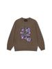 YESEYESEE Cherry Tomatoes Graphic Knit Pullover Brown