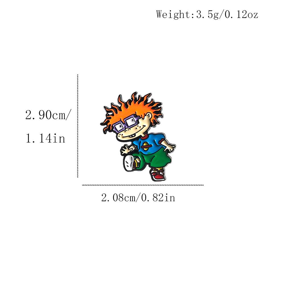 Creative Cartoon Brooch: Naughty Little Soldiers - Kids' Alloy Bag & Clothing Accessory