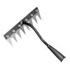 5/6/7/8 Tooth Carbon Steel Garden Weeding Rake Multifunctional Weeding Nail Rake