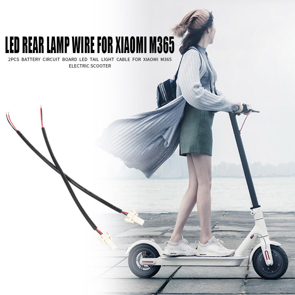 2pcs Battery Tail Light Cables LED Rear Lamp Wires for Xiaomi M365 Scooter