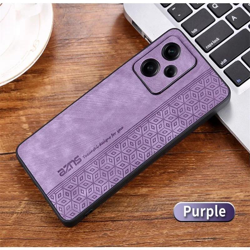 

Чехол Business Elite для Xiaomi Redmi Note 14 13 12 11 Pro Plus Кожаный чехол Funda для Redmi Note 11S 12S Аксессуары для телефона Capa Чехол Note 13 Pro 4G фиолетовый