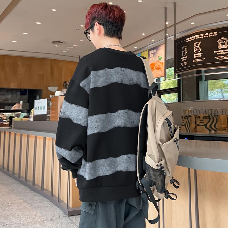 Men's Oversized Round Neck Spring Autumn Casual Sweatshirt