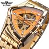 Winner Style Men'S Fashion Casual Hollow Triangle, Automatic Mechanical Watch