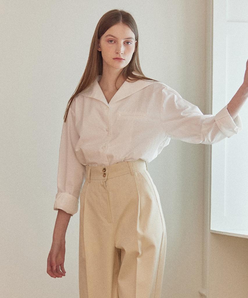 NONLOCAL Marine Collar Shirt - 2Color