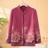 YUZHAOLIN Women's 3/4 Sleeve Stand Collar Blouse