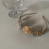 Zinc Zinc Alloy Girls Hairband Women Head Portrait Headband Baroque Style  Hair Hoop Hair Accessories