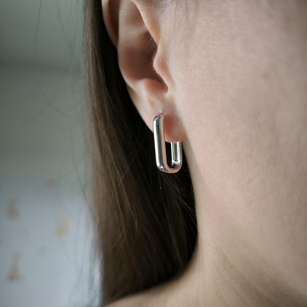 Silver Earrings Without Stones (2185840)
