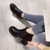 2025 Autumn and Winter New Thin Versatile High-heeled Short Boots Fashionable and Comfortable Casual Round Head Thick Heel Martin Boots Women
