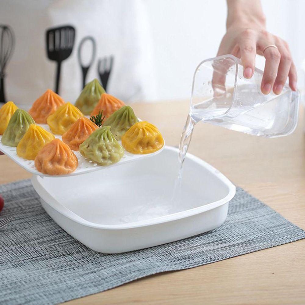Food Grade Plastic Microwave Oven Steamer Box Microwave Vegetable Steamer  Daily Meal Preparation