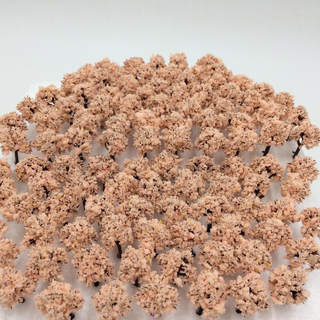 Wald, wählbare Farben, Menge 50 oder 100 Stück [DauStage] Nenngröße Diorama, Eisenbahn, Architekturmodell, Bäume, Landschaft, 3cm (09, Kirsche