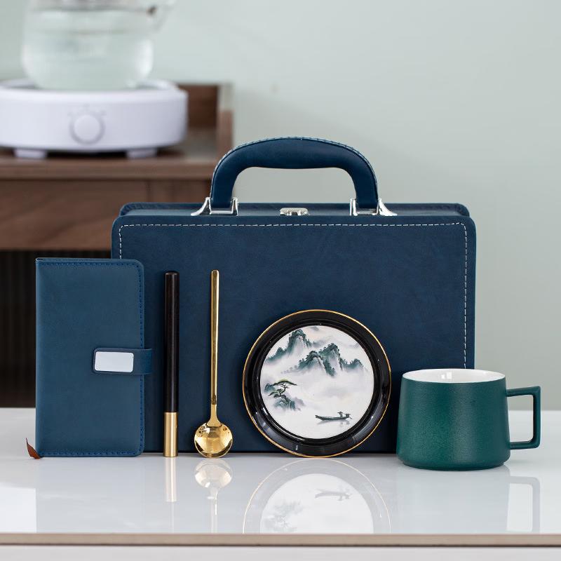 Jingyu Coffee Cup & Notebook Business Gift Set