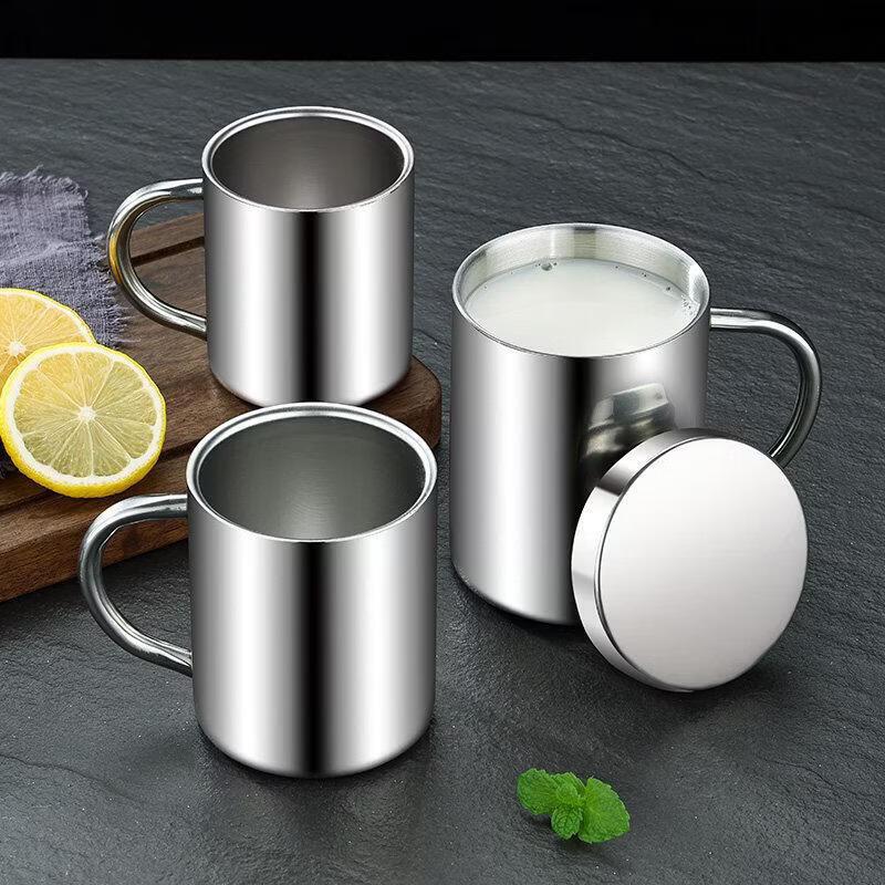 ZLIII 304 Stainless Steel Double-Wall Kids Cup with Lid, 400ml