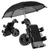 Motorcycle Car Phone Holder Umbrella Rainproof Outdoor Bicycle Phone Clip Handlebar Navigation Bracket Universal Phone Stand