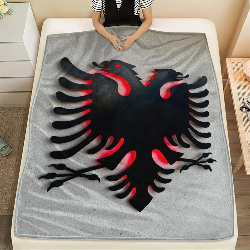 

1pc Republic of Albania Print Flannel Blanket, High quality Comfortable for All Seasons, Home Decor, Warmth and Comfort, Perfect for Christmas Gifts79 80cm x 120cm