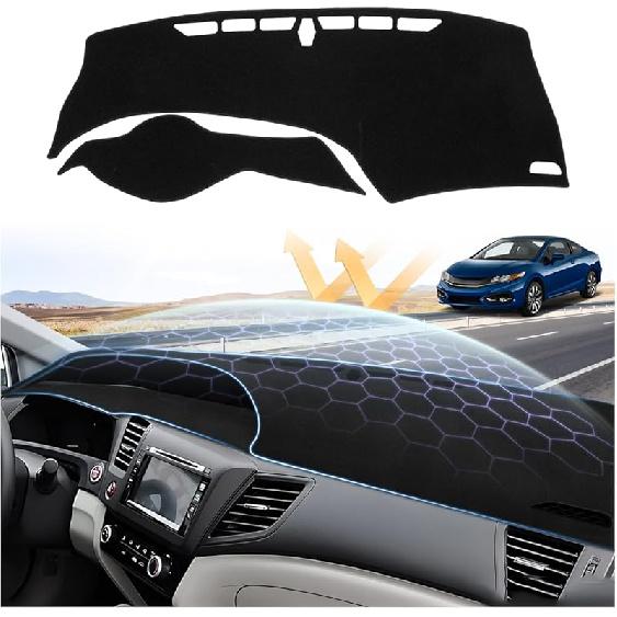 Dash Cover For 2015-2025 Ford Edge Dashboard Cover Mat For Edge Accessories Sunshade Nonslip Mesh Protector No Glare