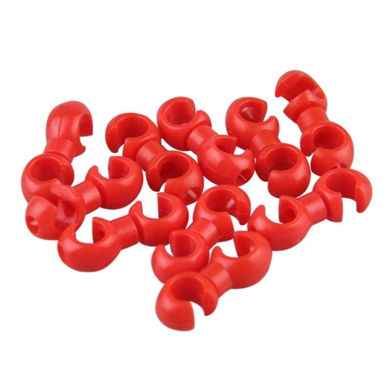 20Pcs Bike Cable Clasps Bicycles Brake Gear Cable Clips S-Hook Clip Bike Cross Lines Clip Clasps Cycling Accessories