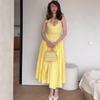 2025 Summer V-neck Halter High-waisted Slimming Long Dress for Women