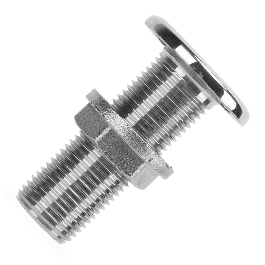 1/2in Yacht Water Outlet Port 316 Stainless Steel Anticorrosion Drain Vent Bilge for Boat Marine