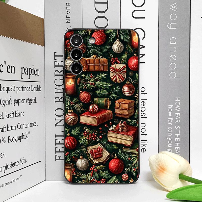 Decorações de Natal Estante Impressão de Livro Capa de Telefone para Honor Huawei 200 100 PRO 80 90 70 Lite X9 X8 Magic 7 6 5Pro Capa Macia