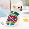 Autumn Winter Dog Warm Clothes Nordic Pattern Plush Dogs Coat  for Small Medium Dog