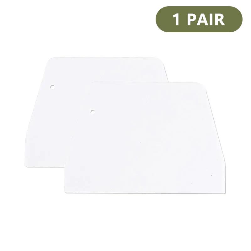 2PCS Plastic Baking Scraper Pastry Spatula Dough Knife Cake Divider Kitchen Tool DIY Cream Trapezoidal Cutter