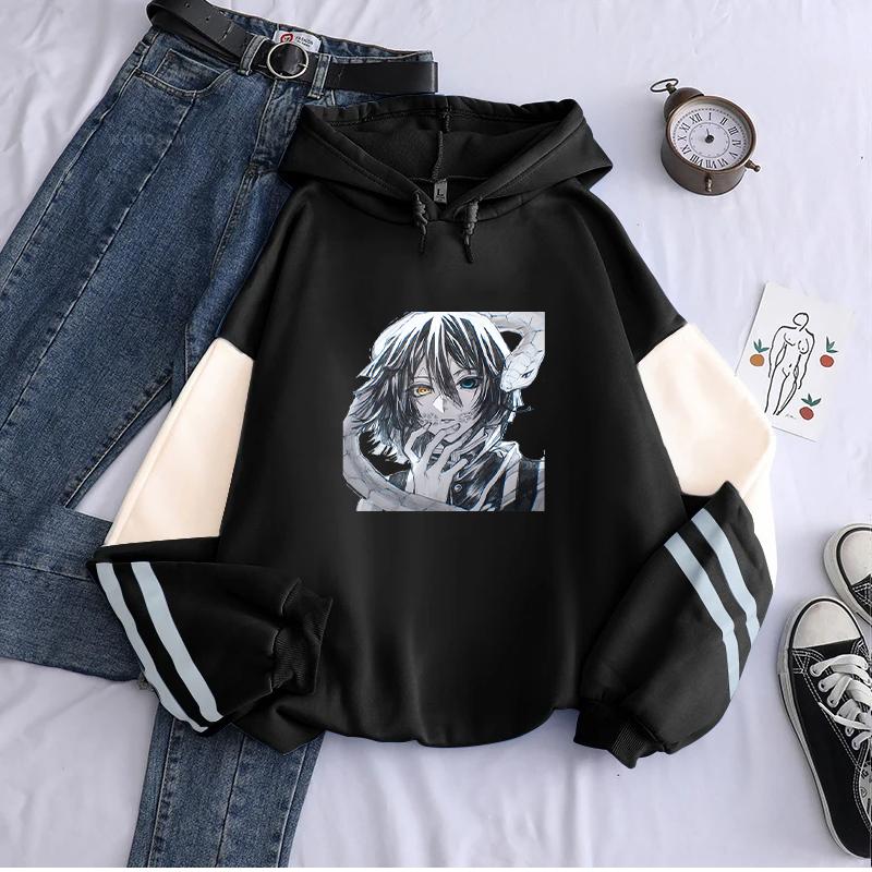 

Hot Anime Demon Slayer Hoodie Iguro Obanai Print Sweatshirt Men Women Casual Streetwear Harajuku Male Long Sleeve Fleece Hoodie XS чёрный