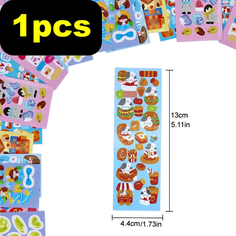 

Kawaii детские наклейки, милые стационарные эстетические дневники, товары для декоративного искусства, наклейки для скрапбукинга, корейский бумажный стол