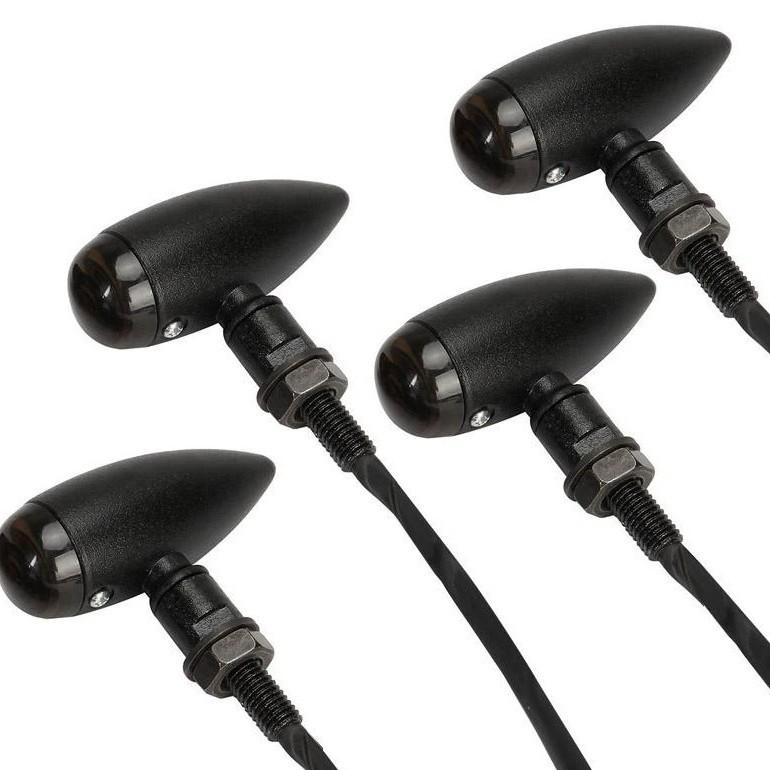 Retro Motorcycle Mini Bullet Turn Signals for Harley