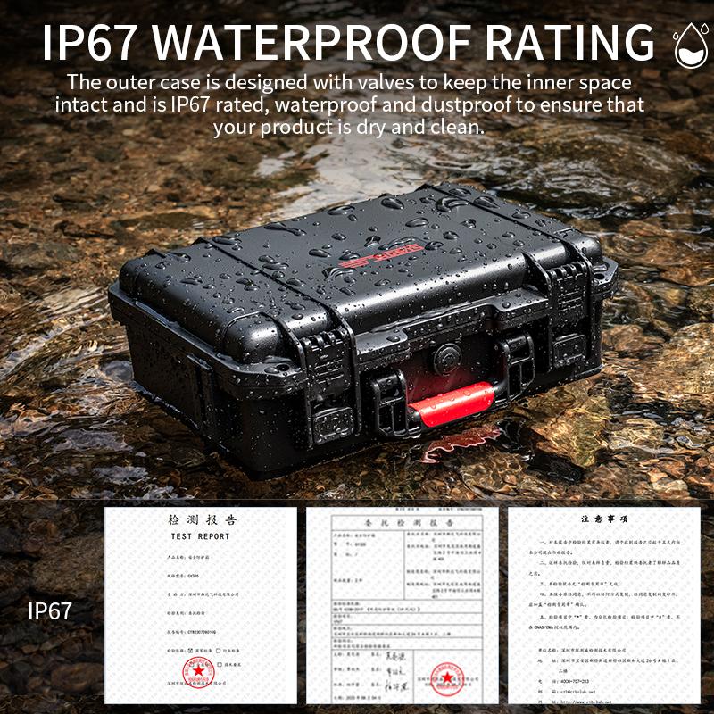 STARTRC Waterproof Hard Case for Insta360 X4 Double Layers Travel Carrying Case Large Storage Action Camera Accessories