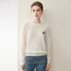 Lekasha 100% Pure Cashmere Embroidered Women's Sweater - Loose Knit Round Neck