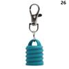 High Quality Practical Silicone Keychain Cap Portable Durable Holder Keychain Compatible For Lip Balm Lipstick Storage Cap