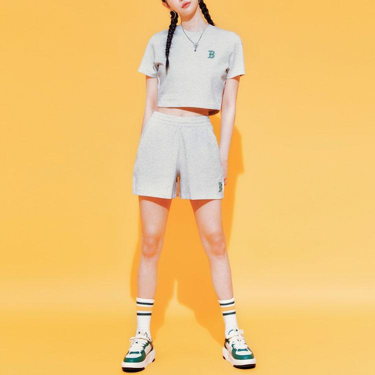 New MLB Sports Shorts Women's Light Heather Gray 3FSPB0433-43MGL