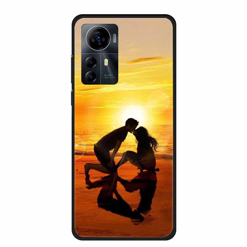 For ZTE Blade A72s 4G Case 2023 Fashion Cool Soft TPU Black Silicone Phone Cover for ZTE Optus X Max Back Cases Funda A 72s Etui