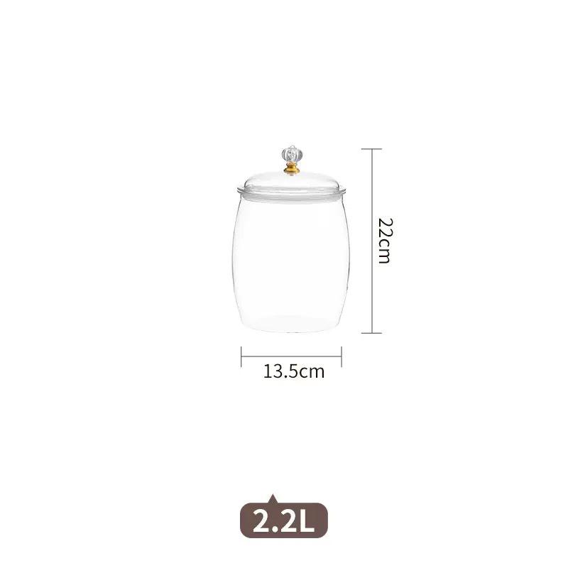 Large Capacity Food-Grade Transparent Jar - Moisture & Insect-Proof Storage for Rice, Kimchi, Grains, Cereals, & Dried Goods