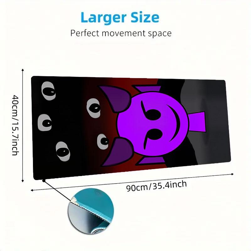 Cartoon Mouse Pad, Large Gaming Desk Mat, Non-slip XXL Mousepad for Laptop & Tablet, Mini PC Playmat with Stitched Edges