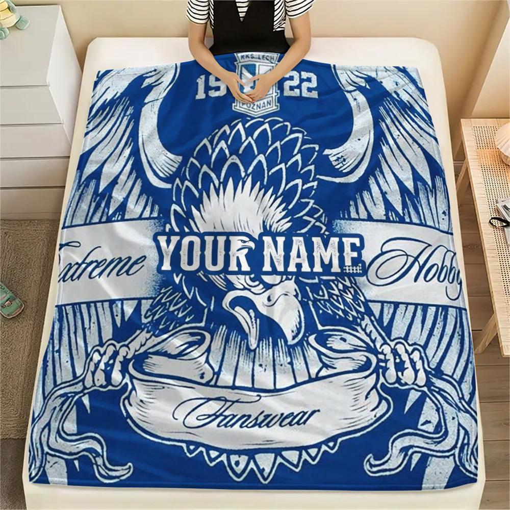 1PC Eagle Crest Custom Name Custom Name Patterned Flannel Blanket Suitable For All Seasons For Home Decor Warmth And Comfort Gifts Holiday Present