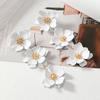 YEHHY European and American Versatile Fashion Long Multi-color Flower-inspired Earring Style Rose-red Studs Earrings