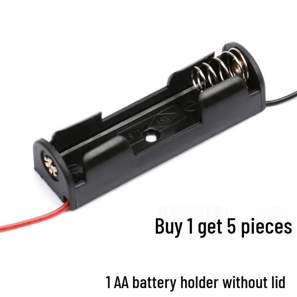Size 5/18650 Battery Holder with Switch & Lead Wire for DIY Science Projects