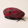 Drawstring Painter Hat British Style Artist Hat Casual Newsboy Cap  Girl